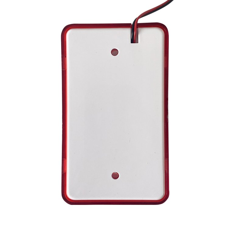 Wired Strobe Siren 120dB Sound Outdoor 12V with Flashing Red LED Light Emergency Warning Light Security Alarm System
