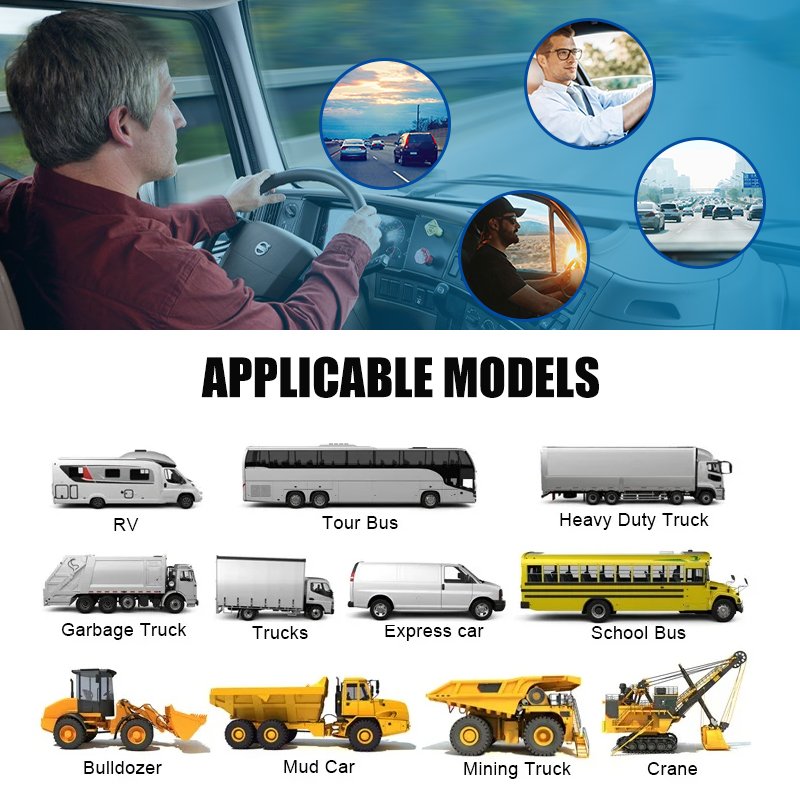 CareDrive MR830 New fatigue monitoring system with recording sleep sensor alarm vehicle tracking gps driver fatigue monitor