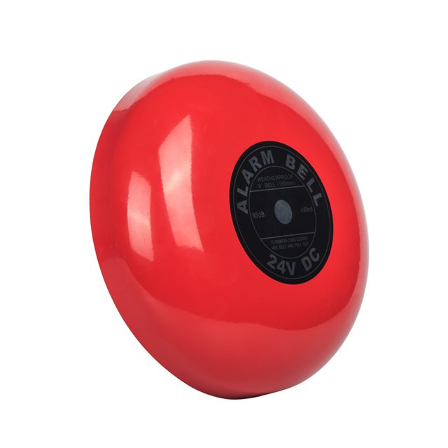 24V Electric 6 inch Alarm Bell Sound Indoor or Outdoor Automatic Waterproof Fire Alarm Bell for Conventional Fire Alarm System