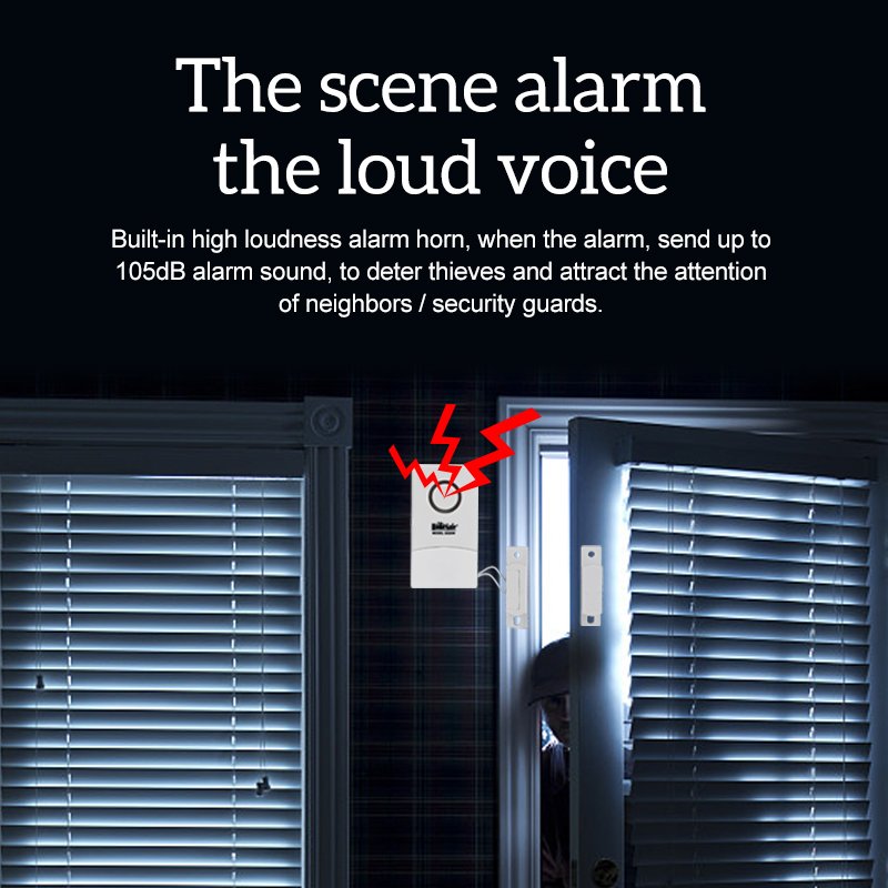 Hot Sell Product Detecting Door Winder Alarm Entry Alarm with Chime Home Security