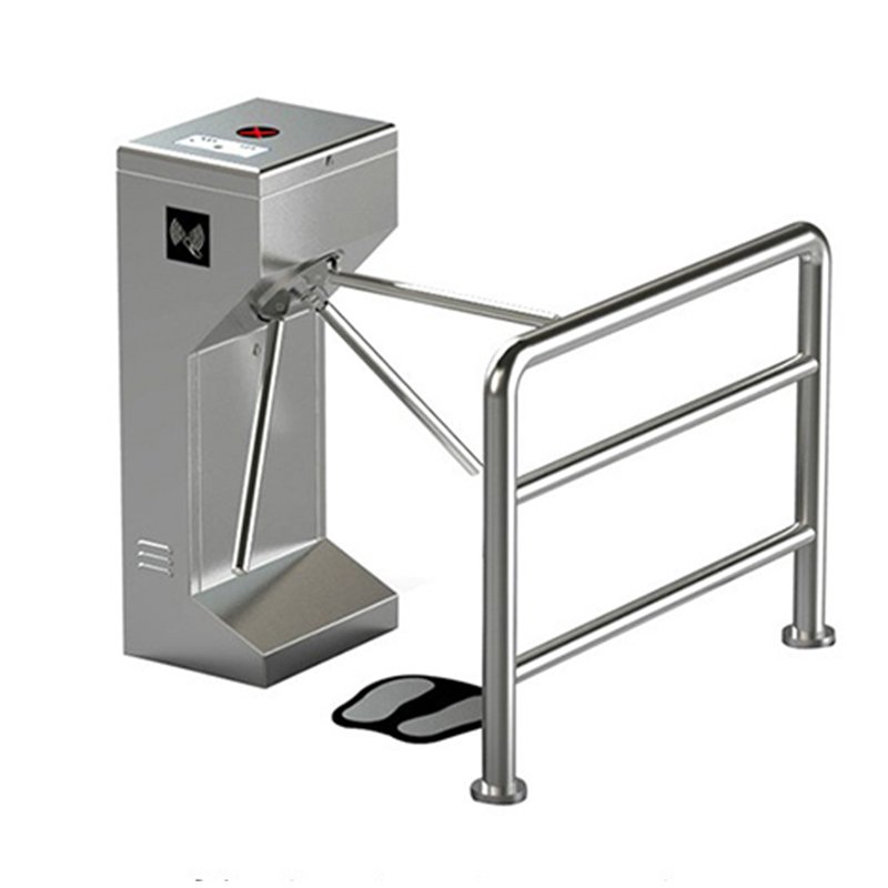 Pedestrian Entrance Security Access Control System Tripod Turnstile with RFID Card QR Code Face Recognition Fingerprint