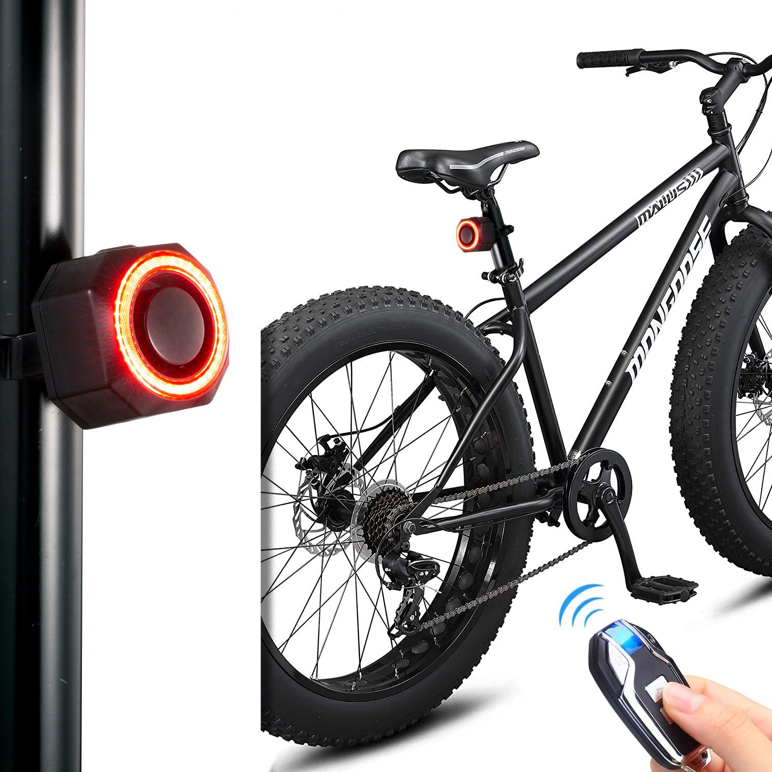 Anti-Theft Bike Alarm 113dB Burglar Vibration Motorcycle Bicycle Alarm Security System Waterproof Cycle Bike Alarm with Remote
