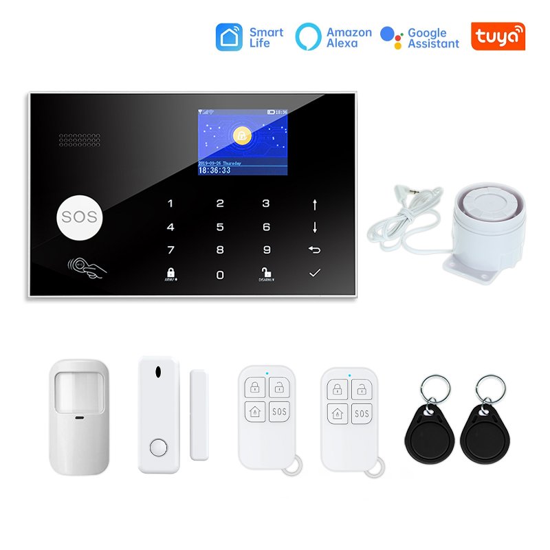 New Trending Tuya Smart House Security Alarm GSM WIFI 4G Home Wireless Alarm System