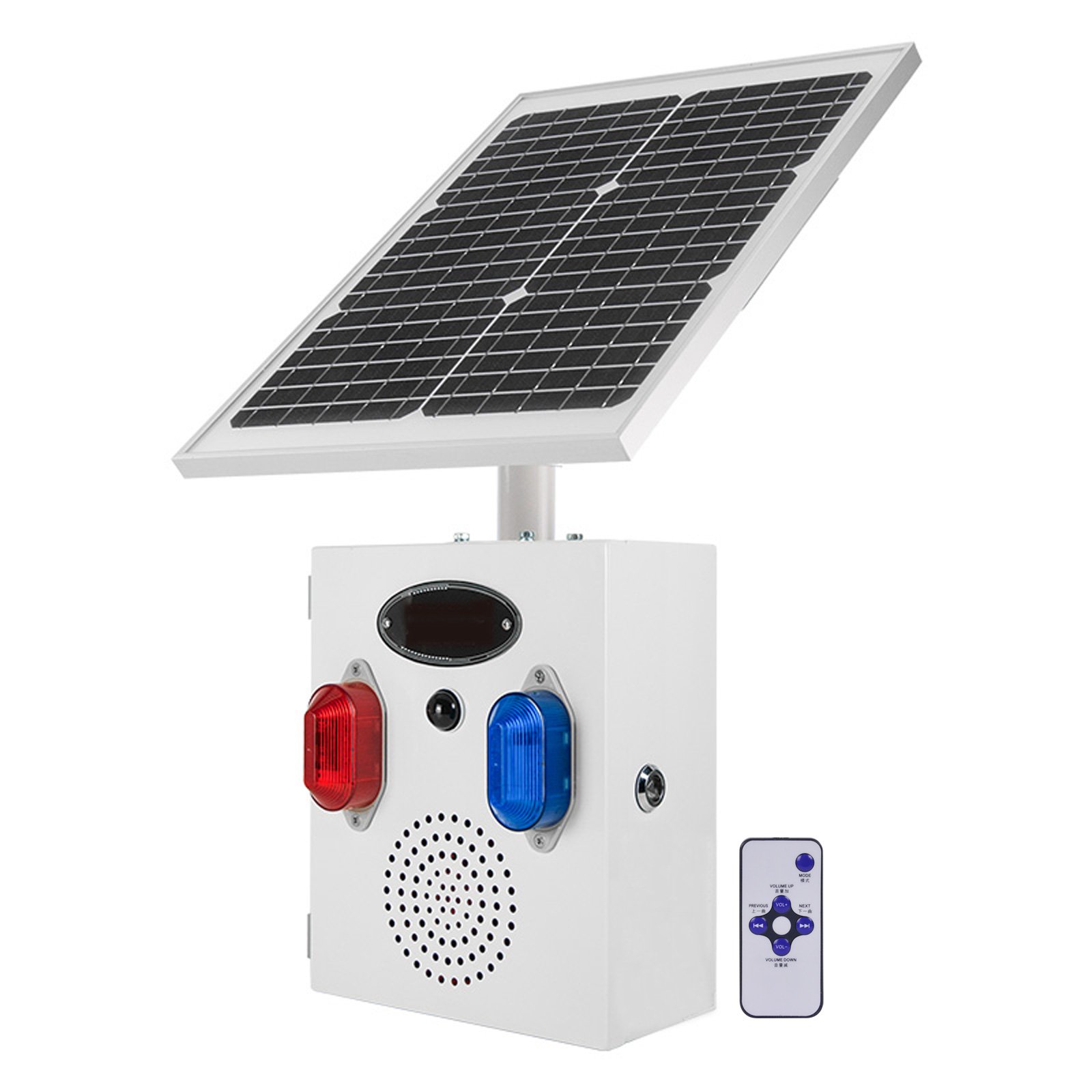 YASONG High Power Motion Sensor Outdoor Alarm 120dB Horn 17 Tonens Solar Sound Alarm System 3 working modes IP65 Security alarm