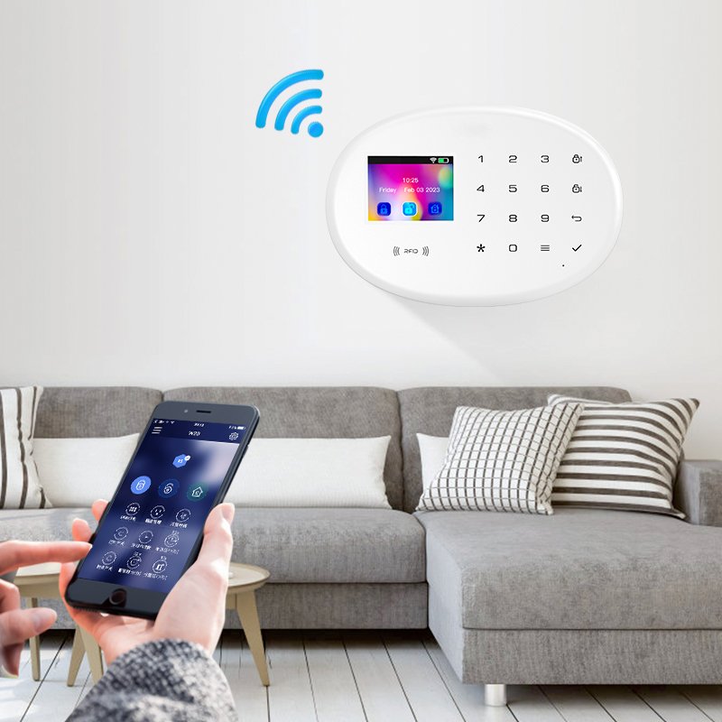 Home Security Systems Tuya Smart Life GSM+WiFi+4G Wireless Intelligent Alarm System with Motion Sensor Door Sensor