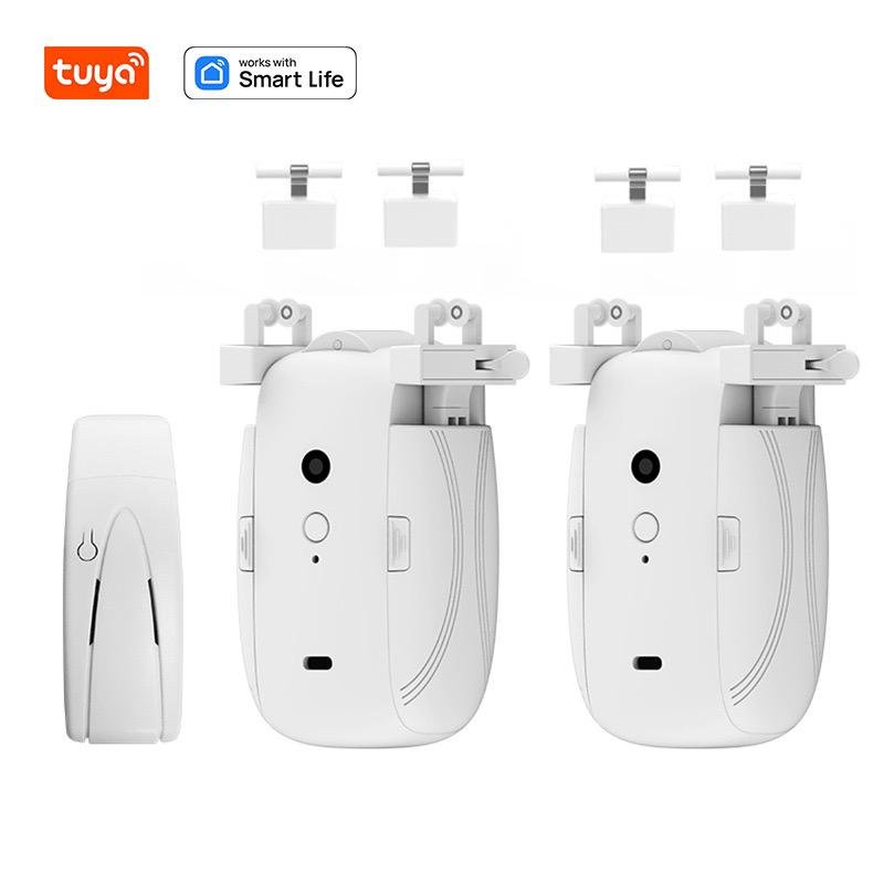 Tuya smart Life APP WiFi Electric Curtain Robot Automatic Open Remote Control For Roman Curtains Track