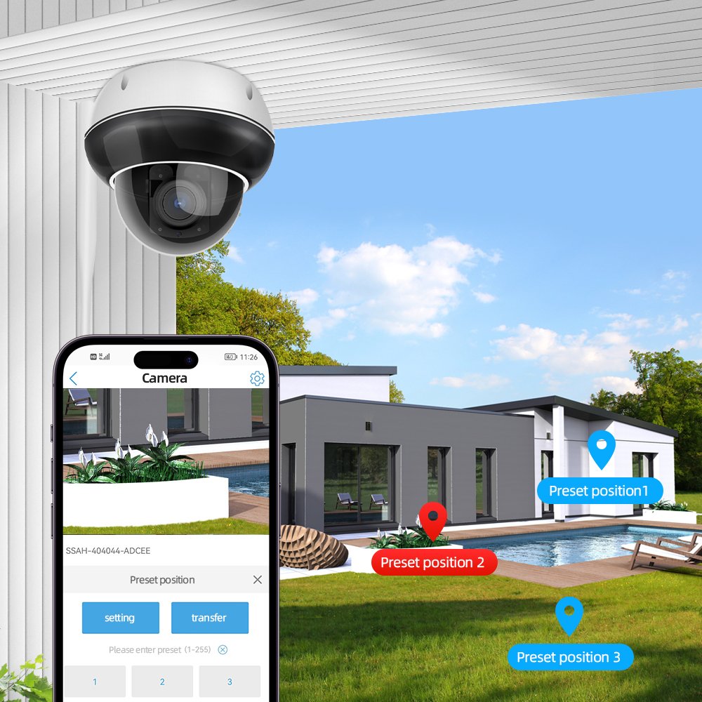 Regis Camhi Starlight metal Waterproof 8MP 4K PTZ POE Camera set 5mp Home Security Sound Detection IP Dome CCTV Cameras