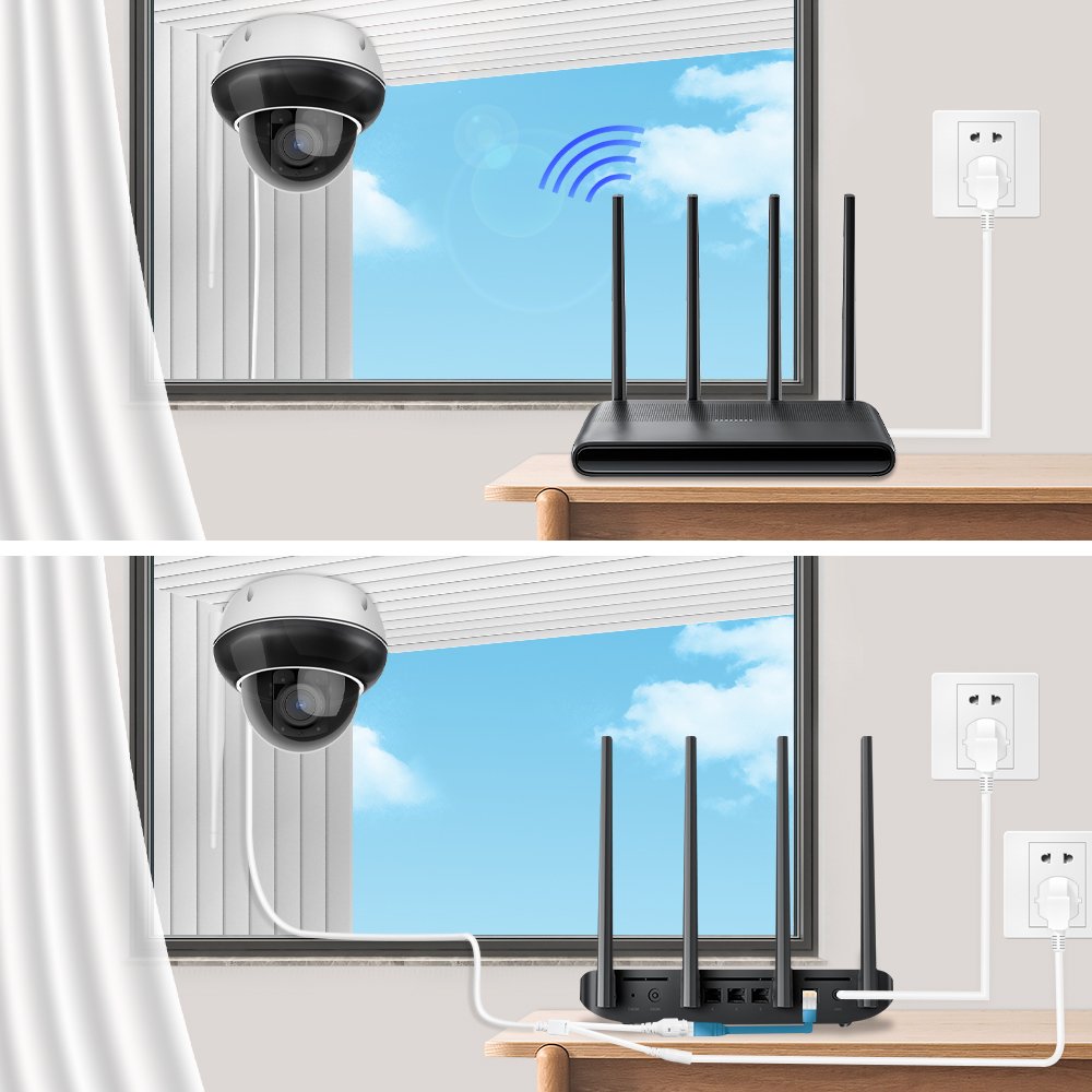 Regis Camhi Starlight metal Waterproof 8MP 4K PTZ POE Camera set 5mp Home Security Sound Detection IP Dome CCTV Cameras