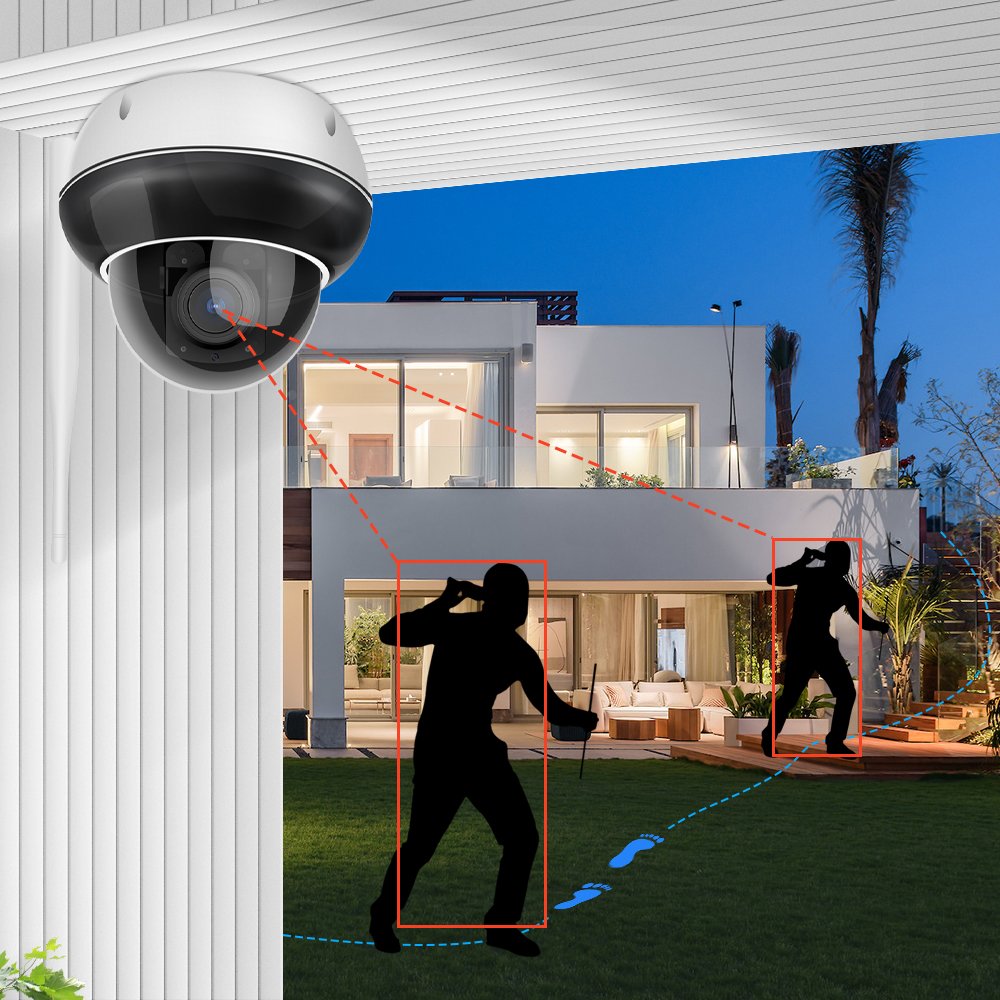Regis Camhi Starlight metal Waterproof 8MP 4K PTZ POE Camera set 5mp Home Security Sound Detection IP Dome CCTV Cameras