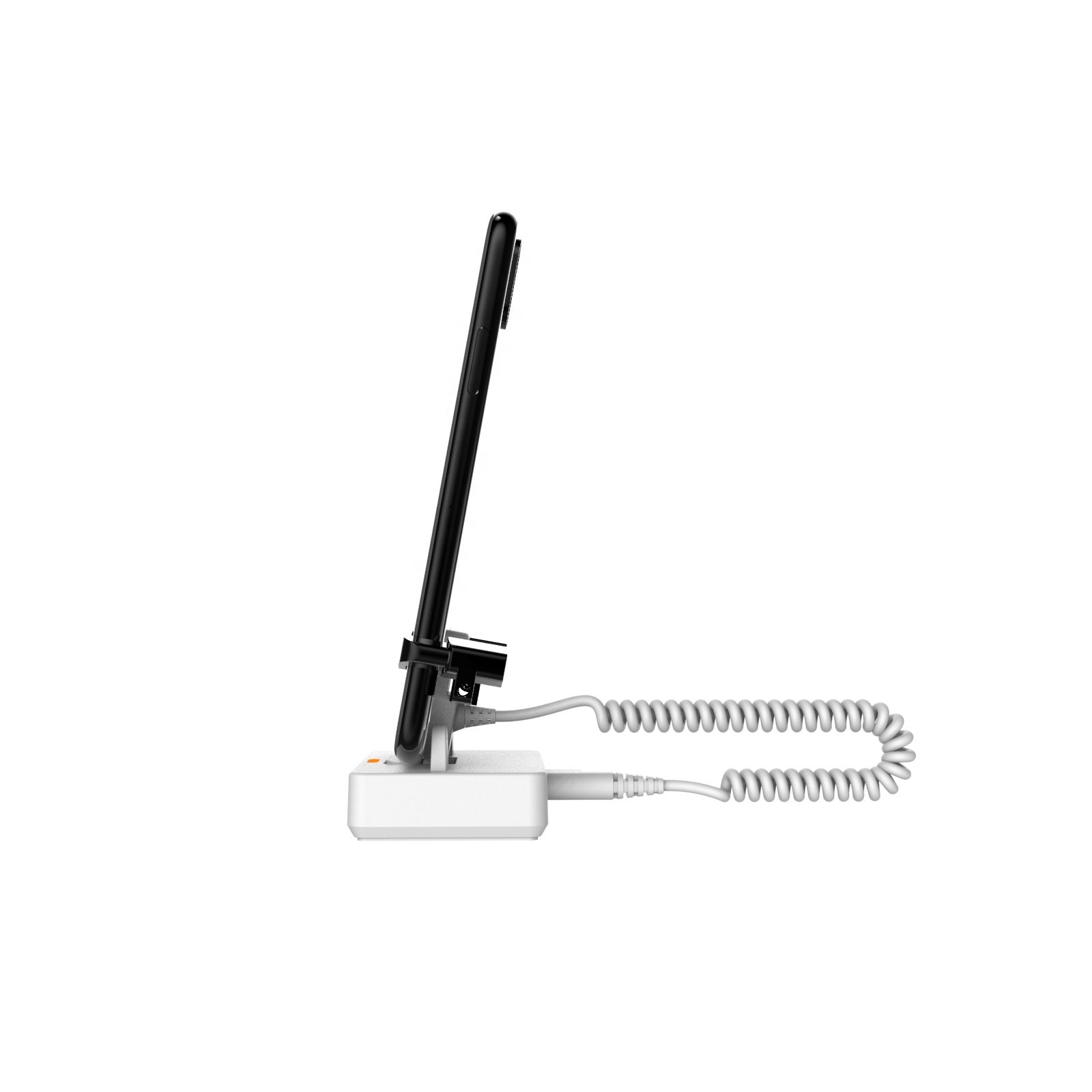 INSHOW A109 Mobile Phone Security Anti-Theft Device White Display Stand Apple Android Type C Cable