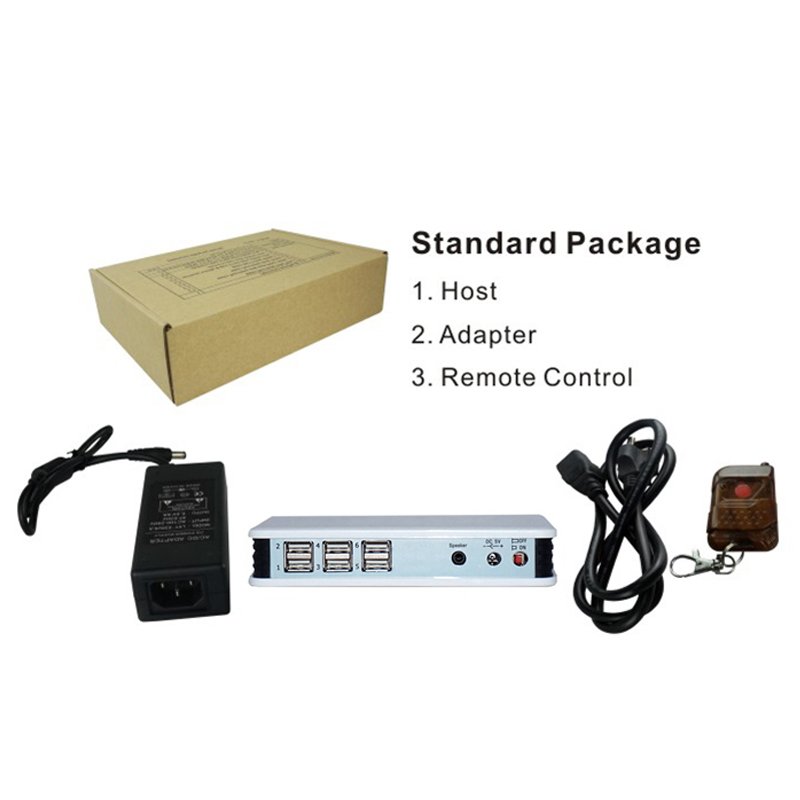 8 USB HUB Anti Theft Device Multi Port Security Alarm System for Mobile Phone Laptop Camera Display
