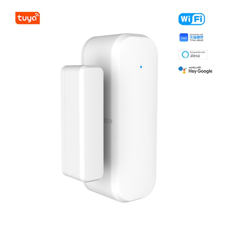 Tuya WiFi Door Sensor Wireless Contact Sensor Entry Detector for Smart Home Security Door/Window Open/Close Monitoring Sensor