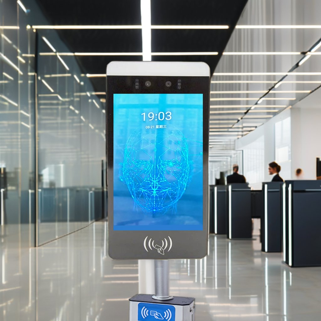 Automated Biometric Access Control System Clock-in/Clock-out Feature Face Recognition Employee Time Management Gym Member IP