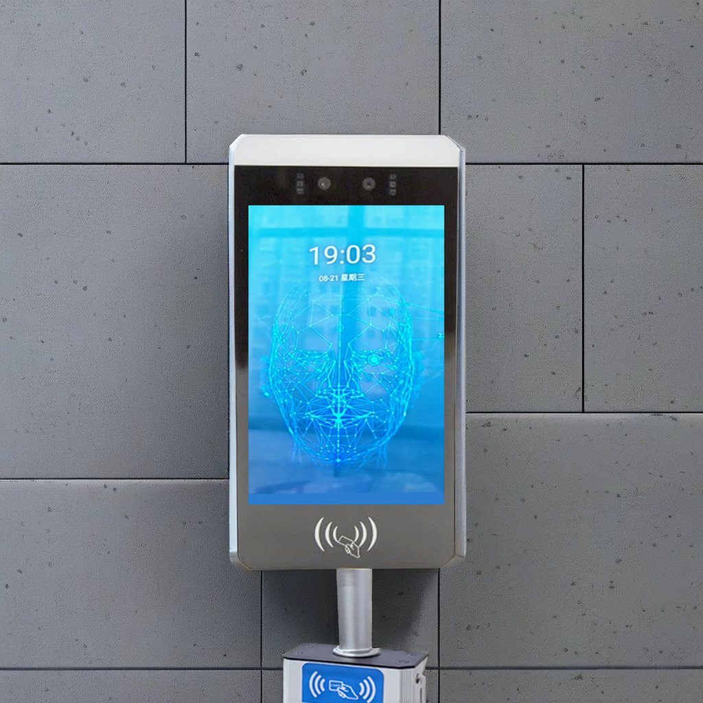 Automated Biometric Access Control System Clock-in/Clock-out Feature Face Recognition Employee Time Management Gym Member IP