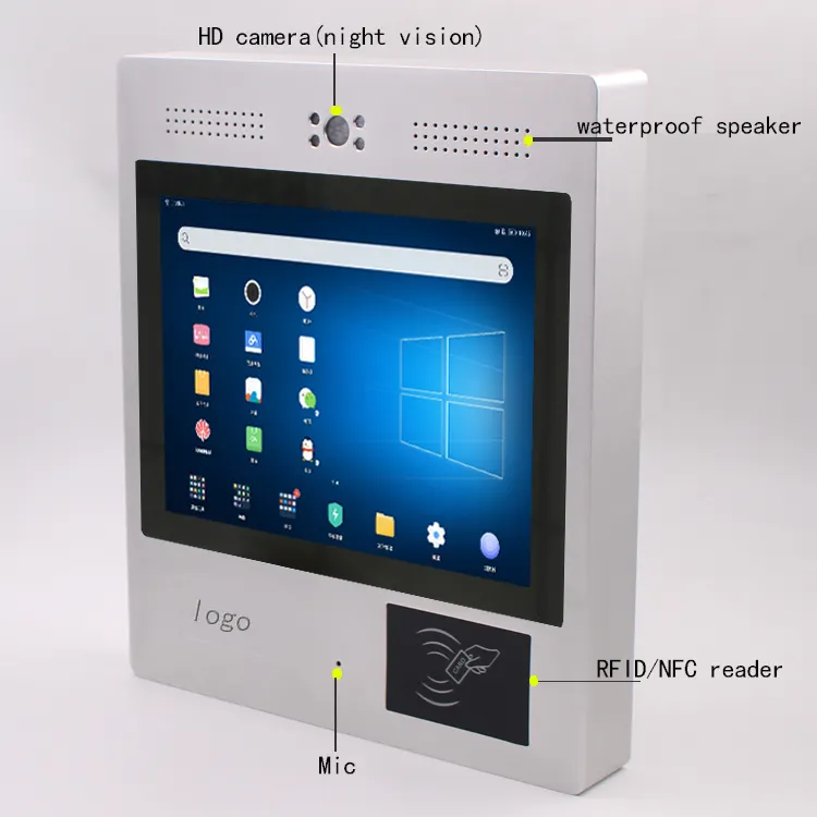 12inch Customize Android Apartment Intercom System With Door Release Relay Controller