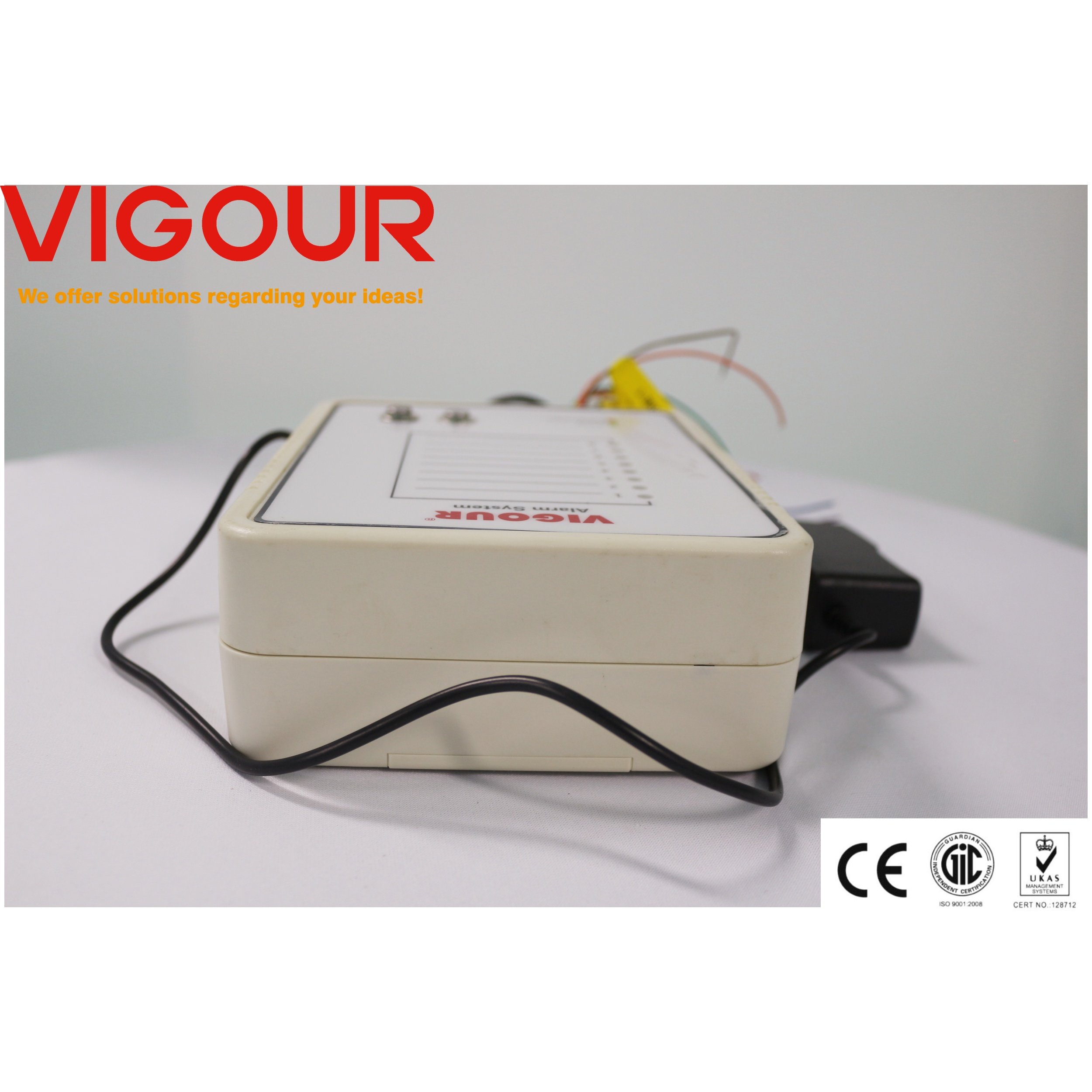 Mute button Connection for distance alarm Sound alarm LED light display 2-4-8 gas status alarm systems