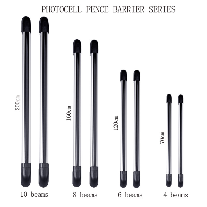 4 Beams Infrared Fence Detector Gate Alarm Barrier Fence Detector for Homes Offices Doors Window Security System