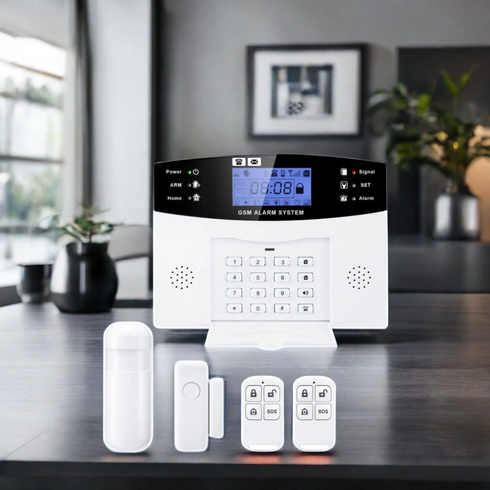 Real-Time Monitoring Control Home Security System Remote GSM+WiFi Wireless Burglar Alarm Protection