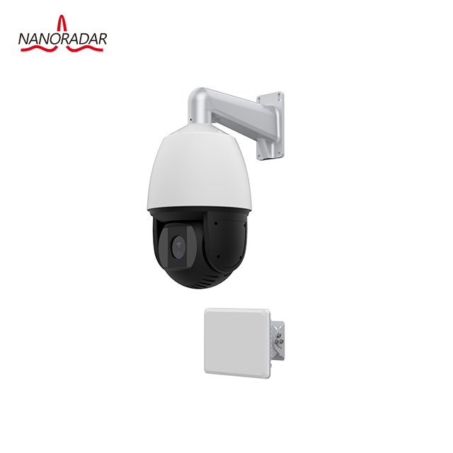 K band 12VDC radar video surveillance system with cctv camera, IP based security alarm system