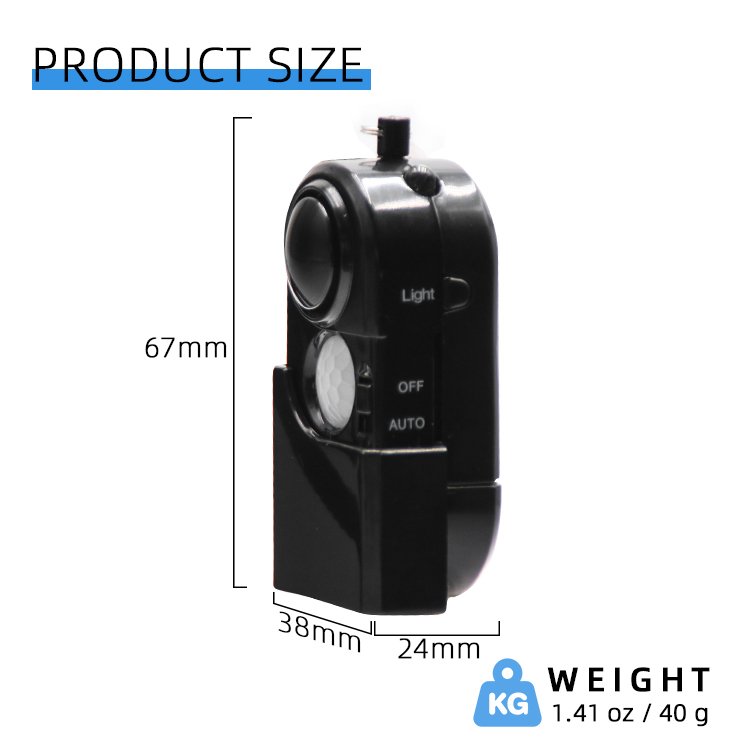 Wholesale Portable Emergency Personal Security Alarms Anti Rape Self Defense Keychain Personal Attack alarm with Led light