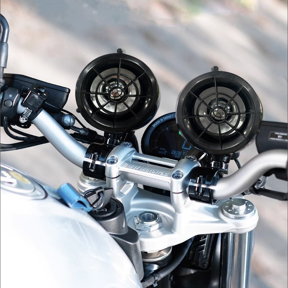 Hot Selling Multifunctional 3 inch Motorcycle BT Speaker with Alarm System