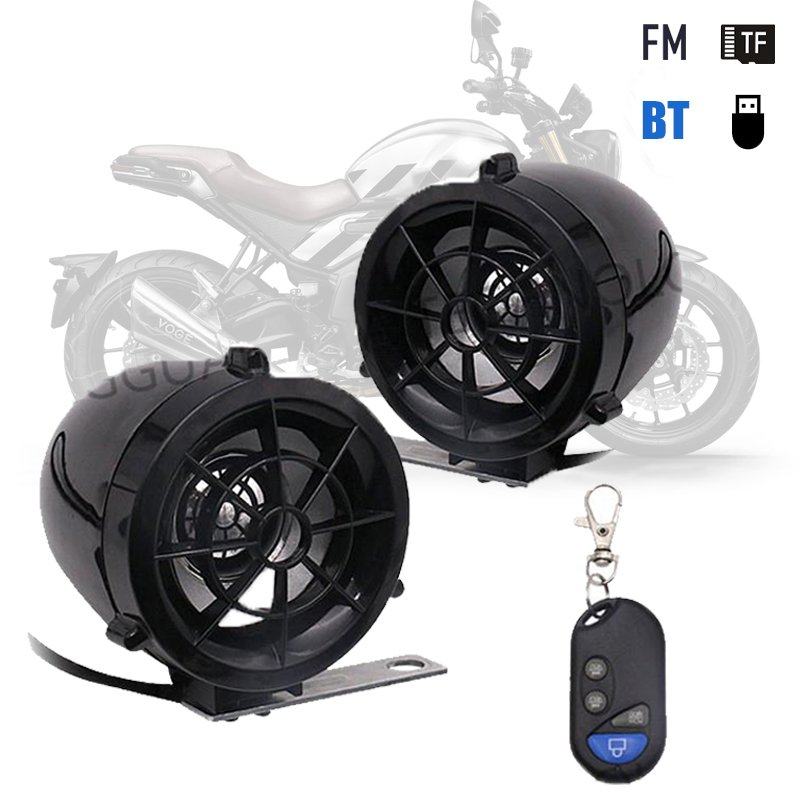Hot Selling Multifunctional 3 inch Motorcycle BT Speaker with Alarm System