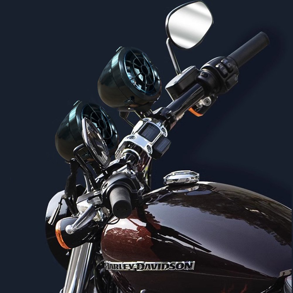 Hot Selling Multifunctional 3 inch Motorcycle BT Speaker with Alarm System
