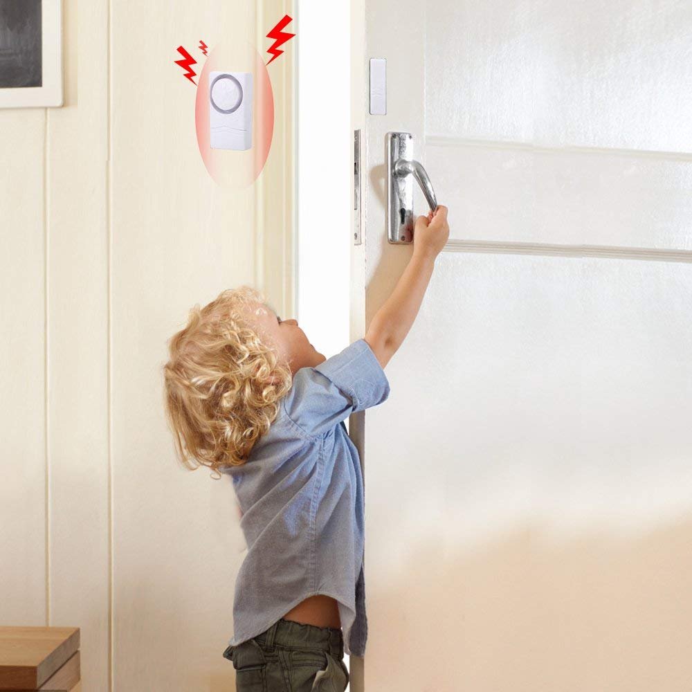 Battery Powered Wireless Sensor Magnetic anti-theft security Window Refrigerator Door Alarm