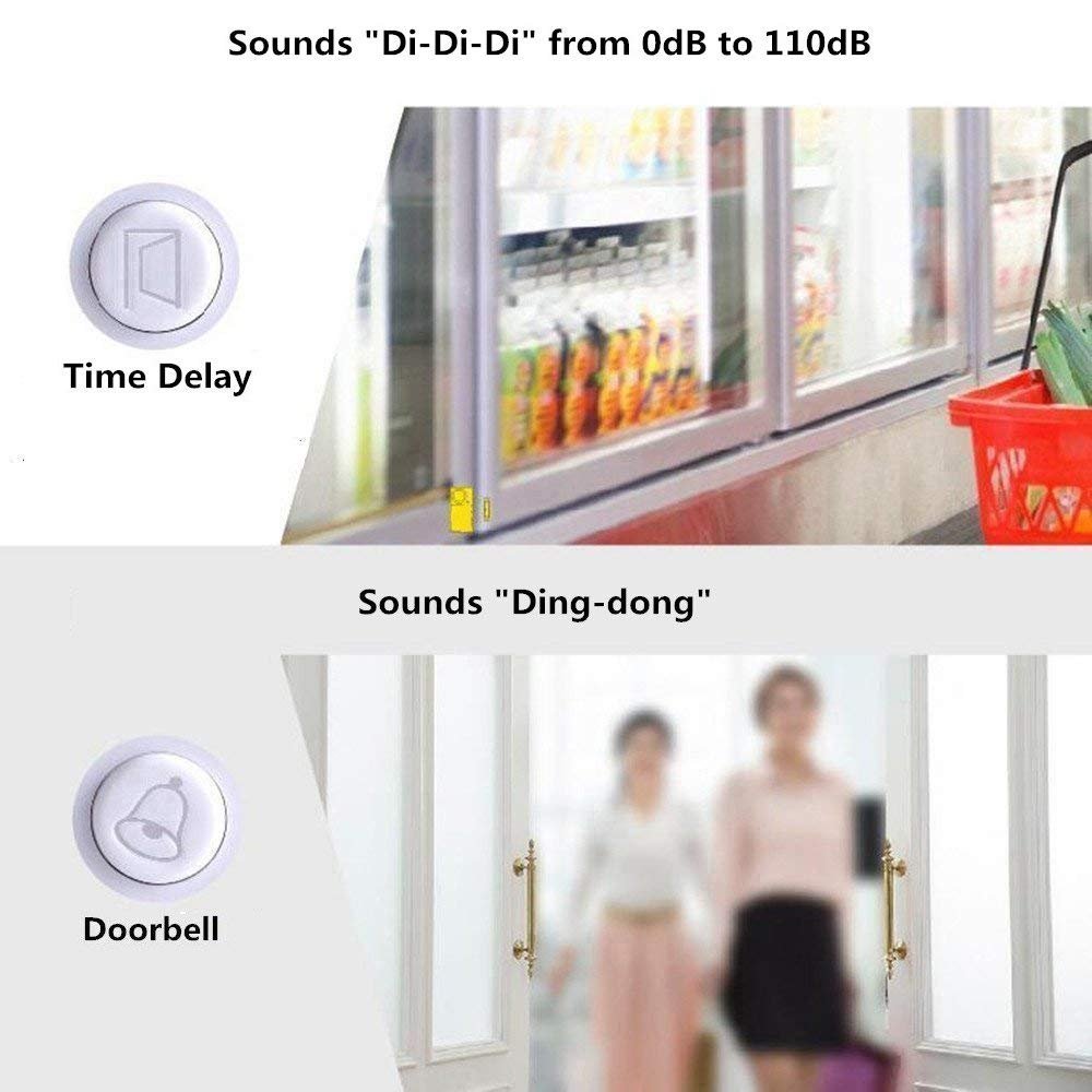 Battery Powered Wireless Sensor Magnetic anti-theft security Window Refrigerator Door Alarm