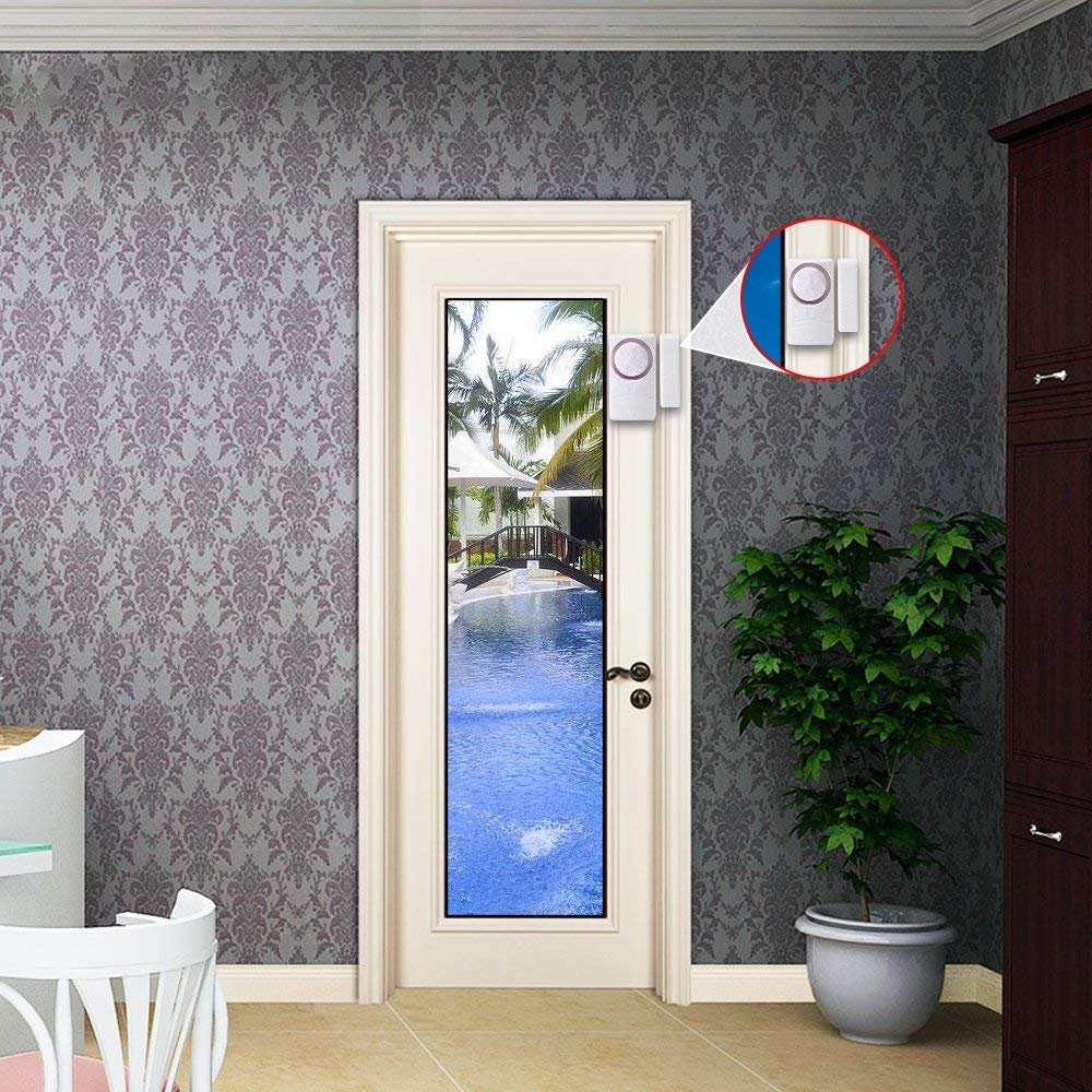Battery Powered Wireless Sensor Magnetic anti-theft security Window Refrigerator Door Alarm