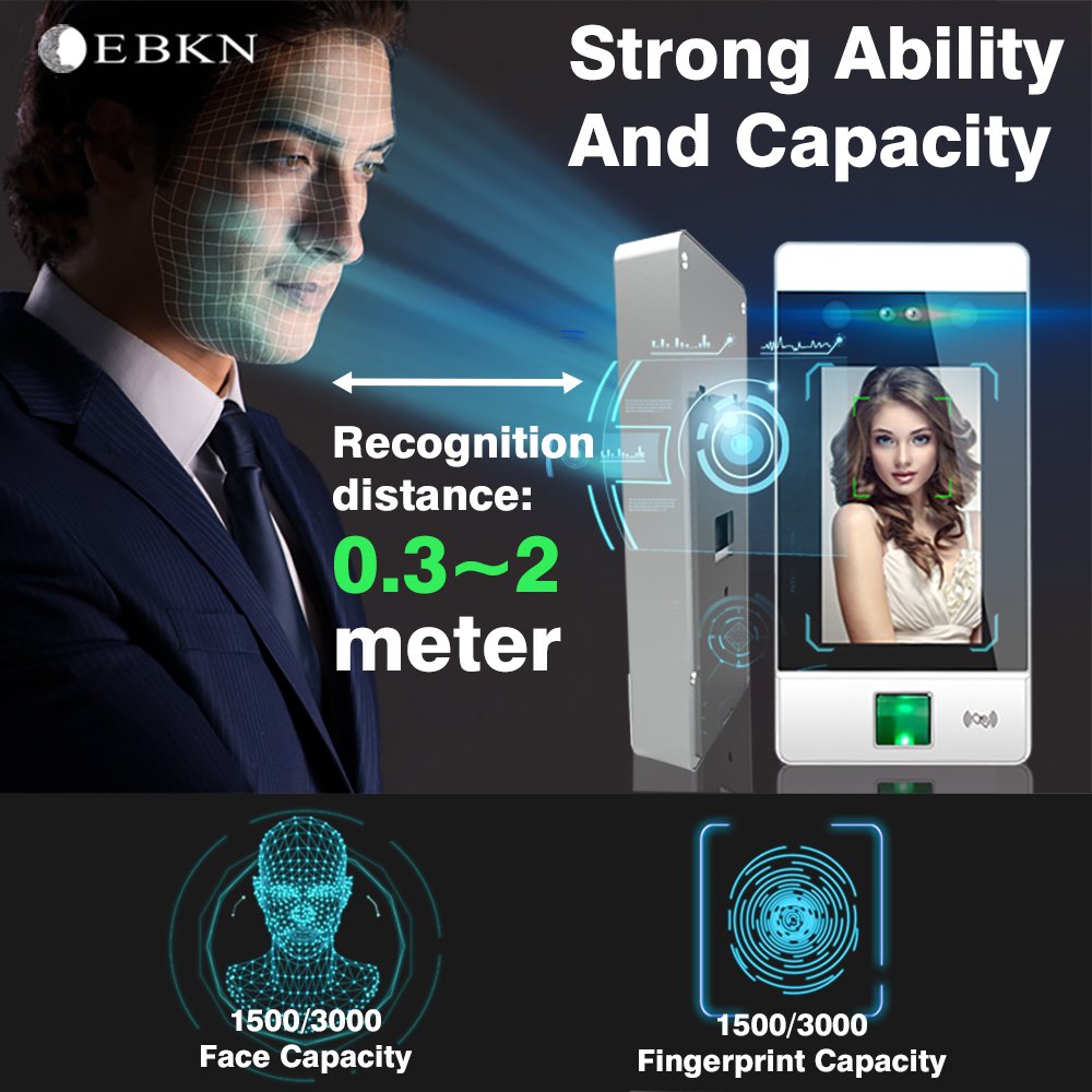 Cloud system 4.5 inch Face Recognition Access Control Time Attendance system With Cloud Software