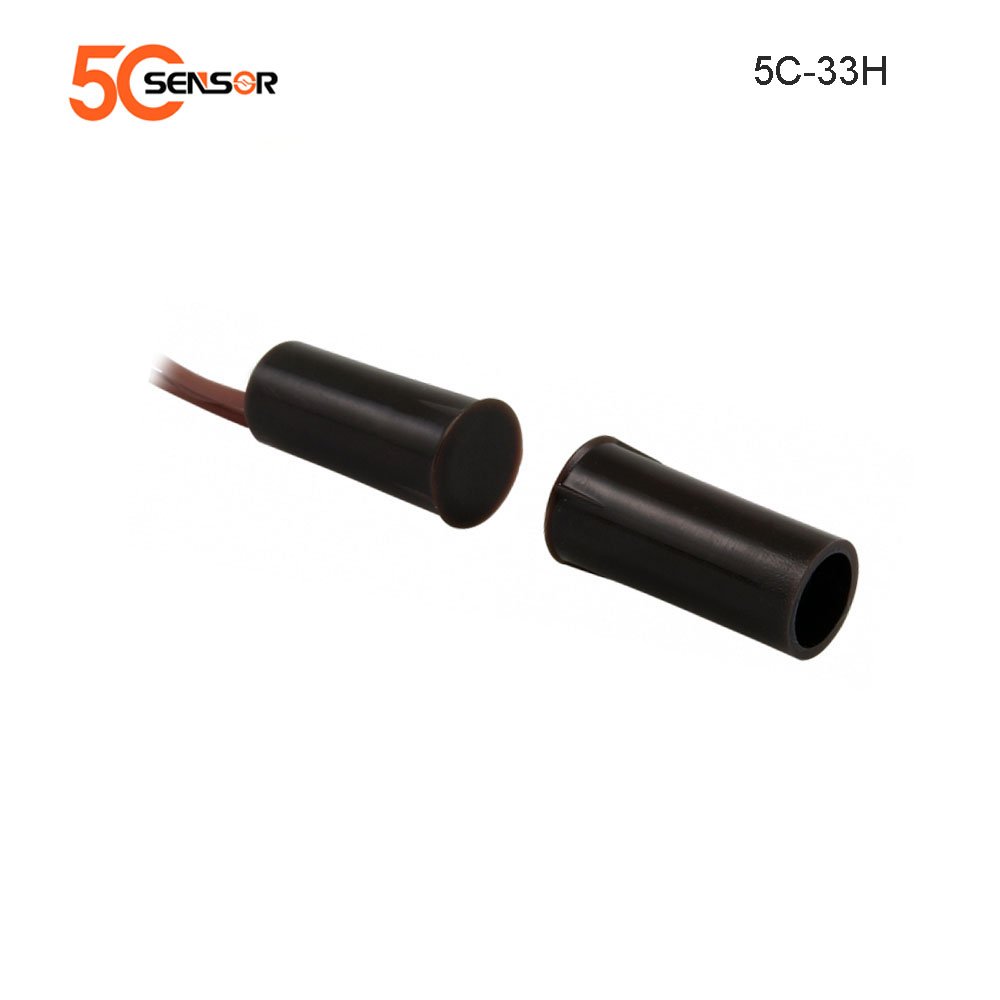 Recessed Steel Door Reed Switch 5C-36B Magnetic Contacts for Home Alarm ABS Plastic Door Sensor for Window Usage