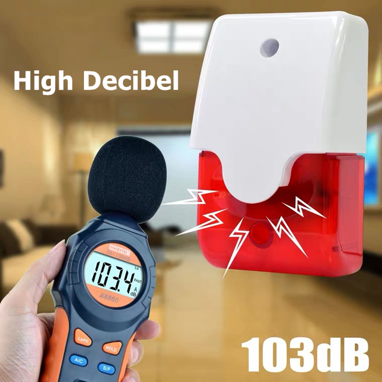 15W Wired Alarm Siren 12V Flashing Sound Siren Speaker Low Frequency Siren Horn Ambulance Security Alarm System