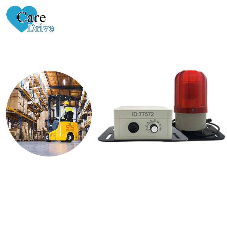 Front proximity sensor warning alert alarm UWB system forklift warning system