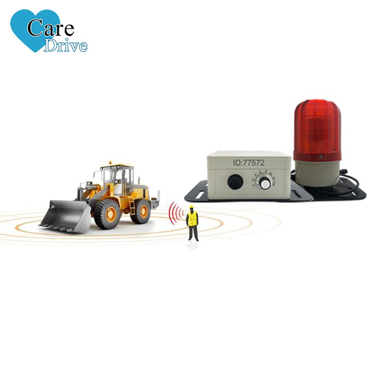 Front proximity sensor warning alert alarm UWB system forklift warning system