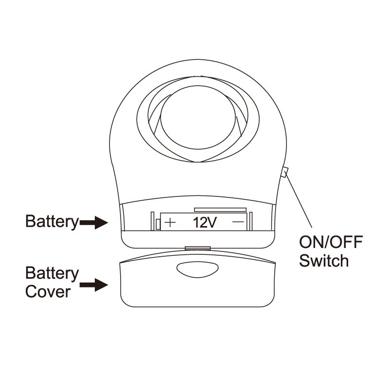 110dB Efficient Protection Acoustic Recognition Glass Vibration Alarm School Safety