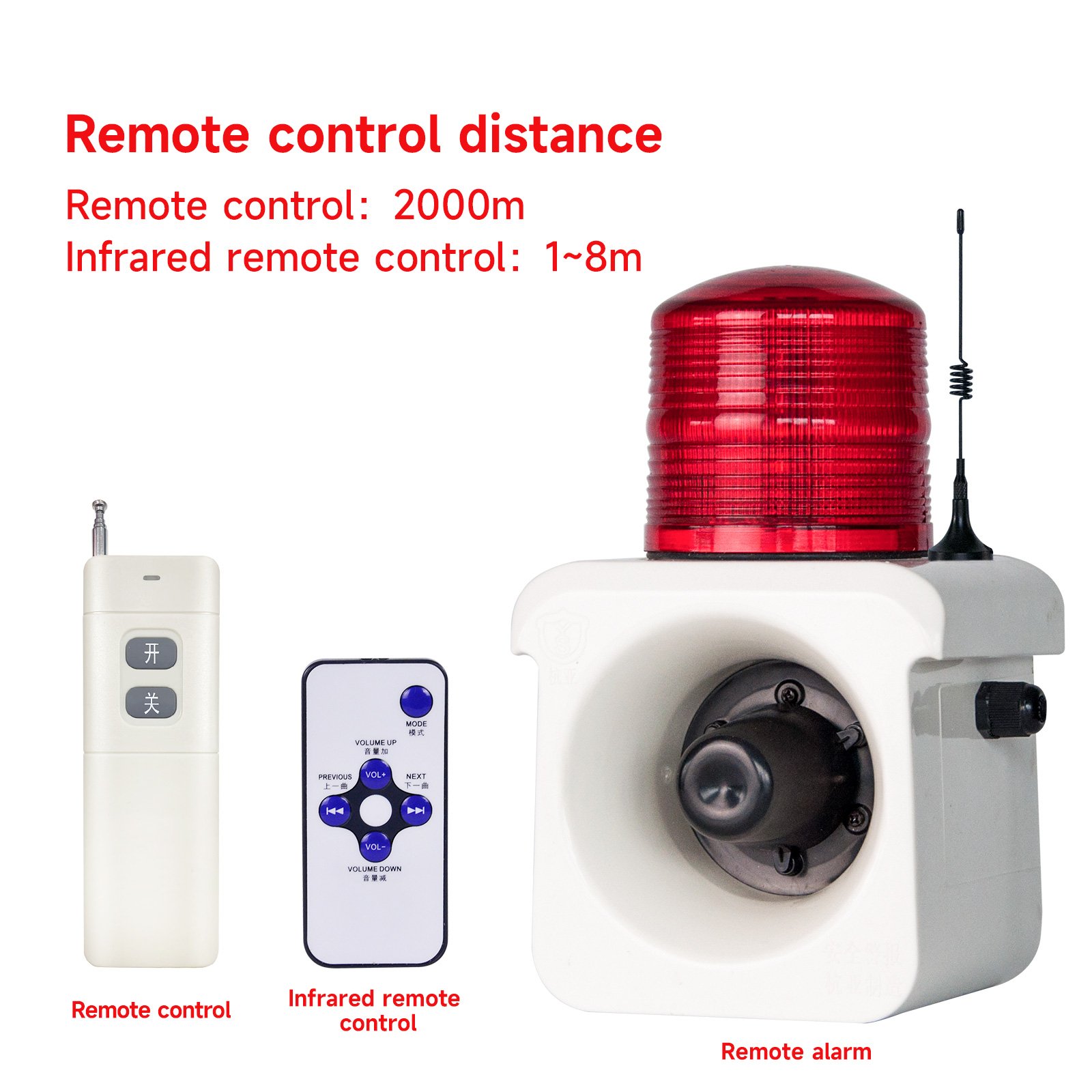 Factory Supply High Power IP65 Waterproof 2-in-1 500m Wireless Outdoor Driveway Alarm System 120DB Buzzer for Home Security