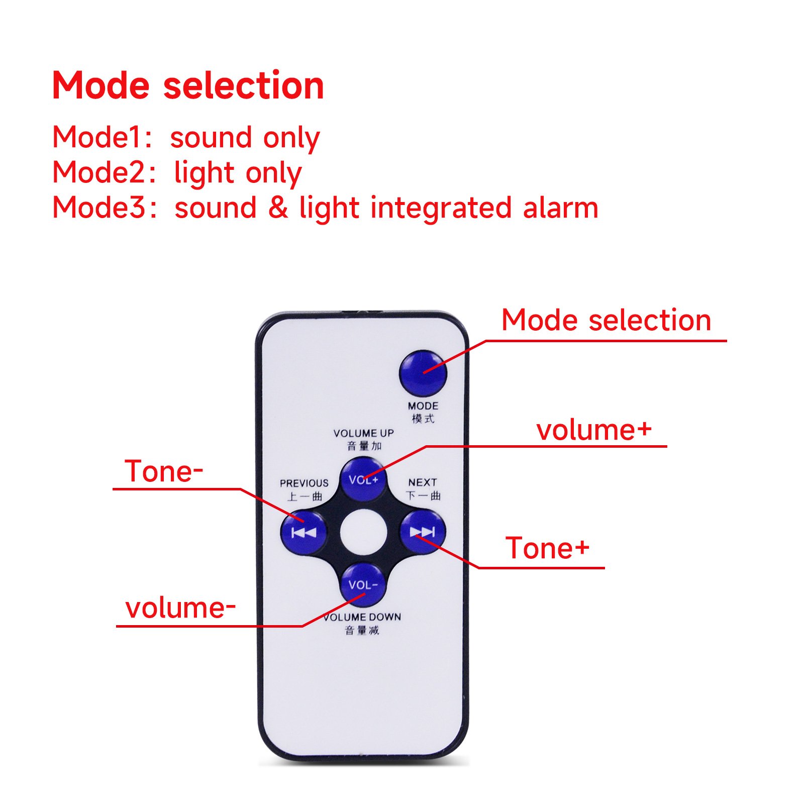 Factory Supply High Power IP65 Waterproof 2-in-1 500m Wireless Outdoor Driveway Alarm System 120DB Buzzer for Home Security