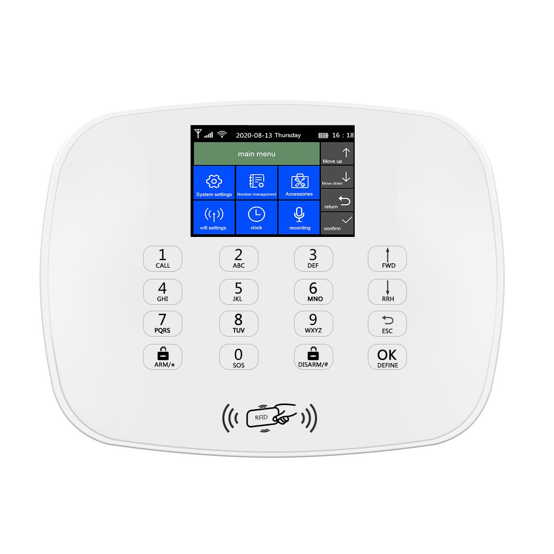 BAILING G55 Tuya Smart Home Alarm Wireless 4G GSM Security Alarm System With Motion Detector Anti-theft WiFi GSM Alarm System