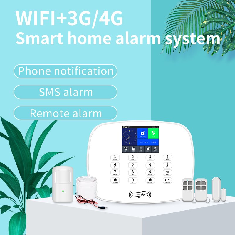 BAILING G55 Tuya Smart Home Alarm Wireless 4G GSM Security Alarm System With Motion Detector Anti-theft WiFi GSM Alarm System