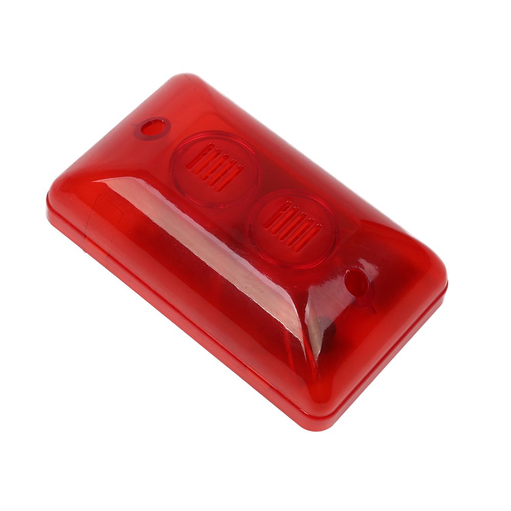5C-102 Mini Red Siren with Strobe Light 12VDC for Indoor Home Automation Security Alarm System Made of ABS Material