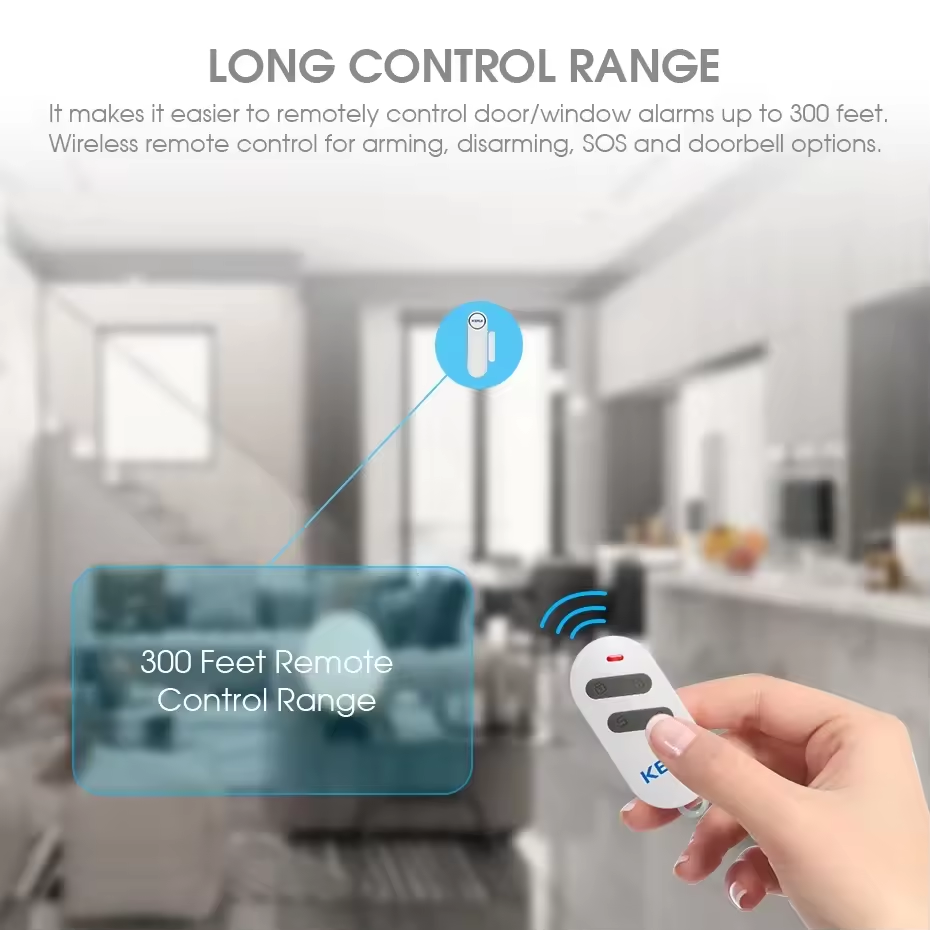 KERUI Wireless WIFI Door Sensor Remote Control Window Door Sensors Alarm Home Security System Alarm Burglar Window Door Alarm