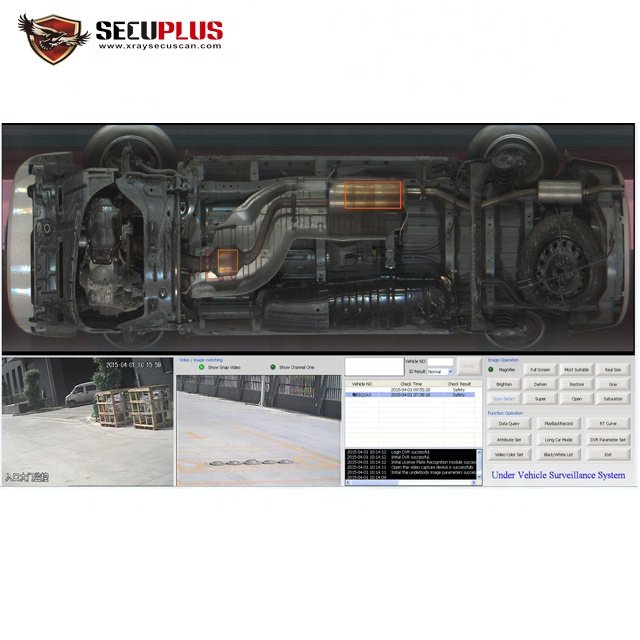UVSS Car Bomb Detection Under Vehicle Scanning System for border, seaports with blacklist car alarm systems