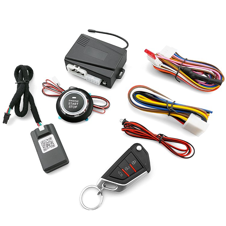 Car Alarm Remote Control PKE Car Keyless Entry Engine Start Alarm System Push Button Remote Starter Stop Auto