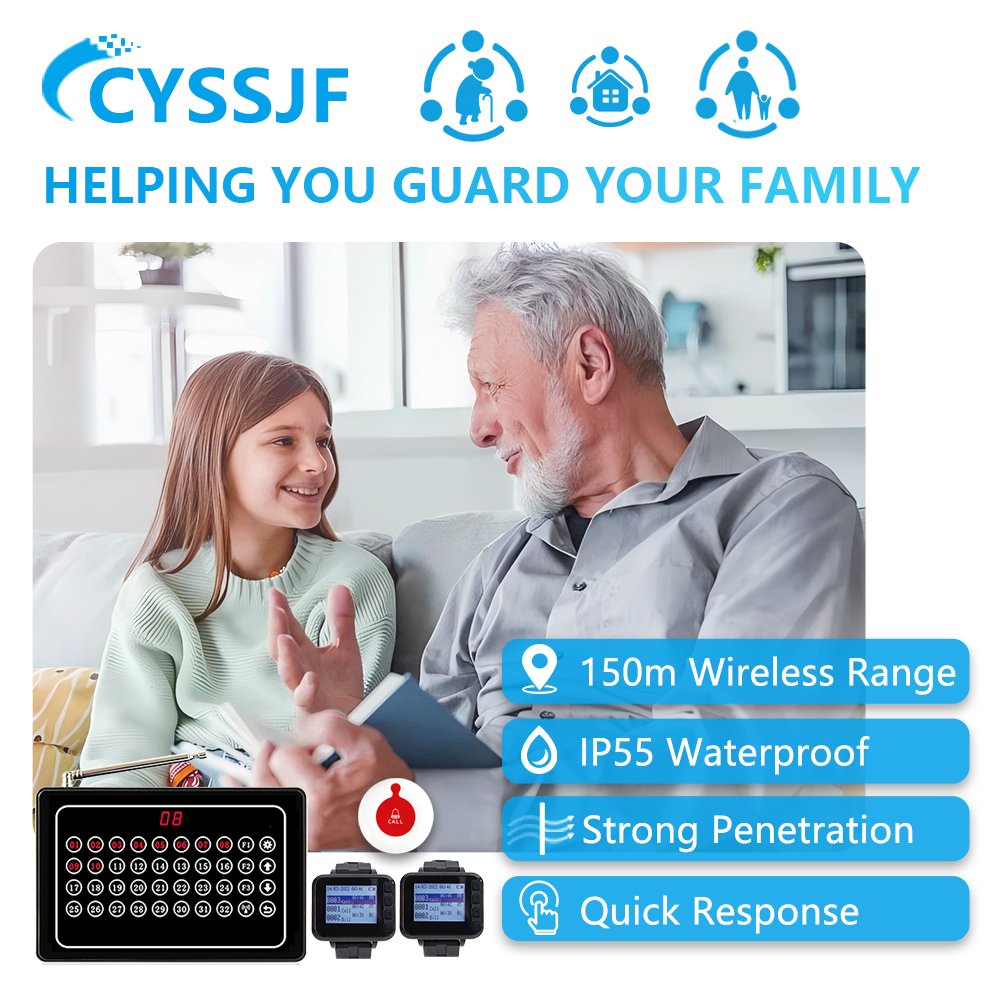 Newest Call Bell System For Care Home Hospital Nursing Home Caregiver Ward Pager Emergency Nurse Calling System