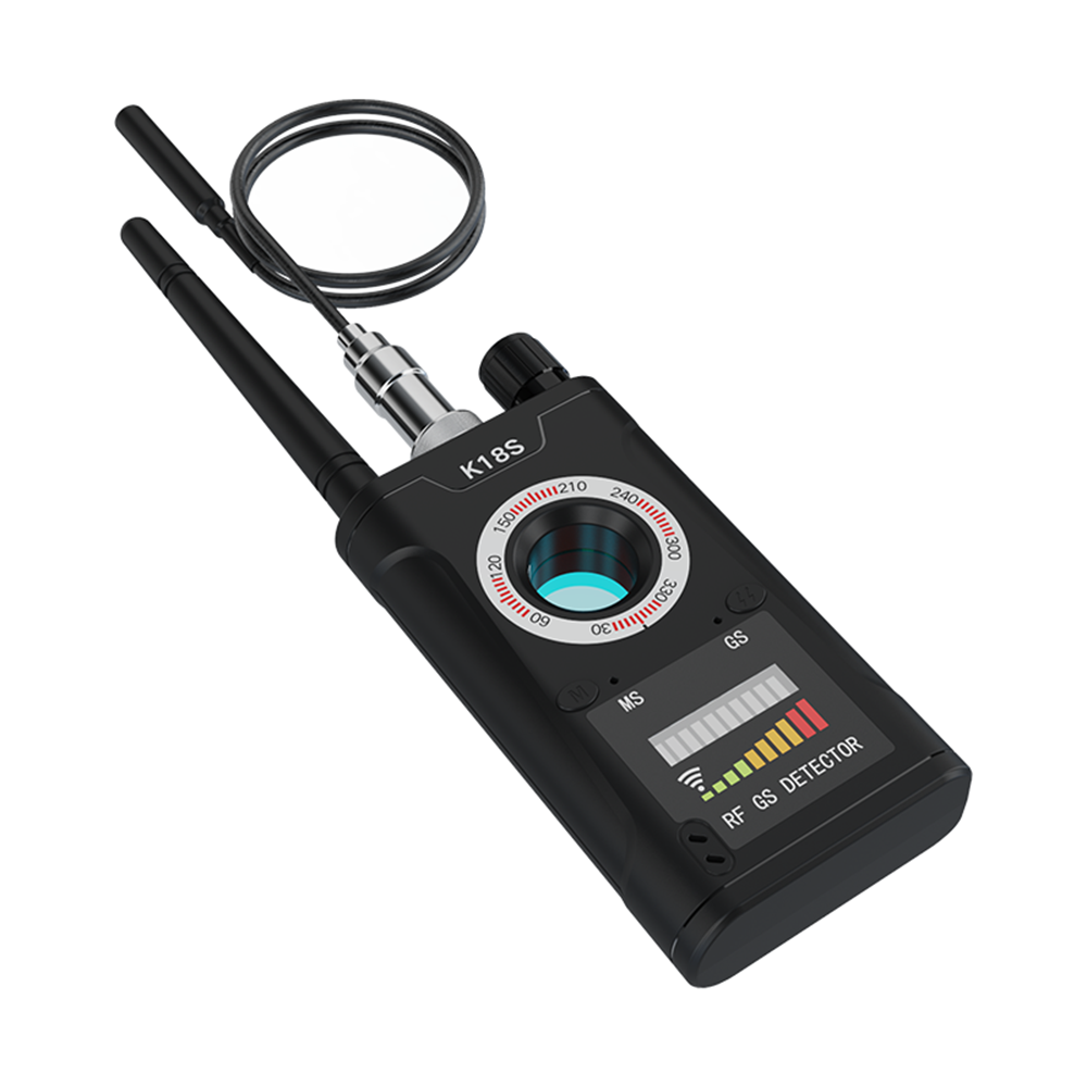 K18s Multi-Function Anti-Camera Detector GPS Signal & RF Spy Tracker Eavesdropping Gadget Bug with Alarm System for Home Use