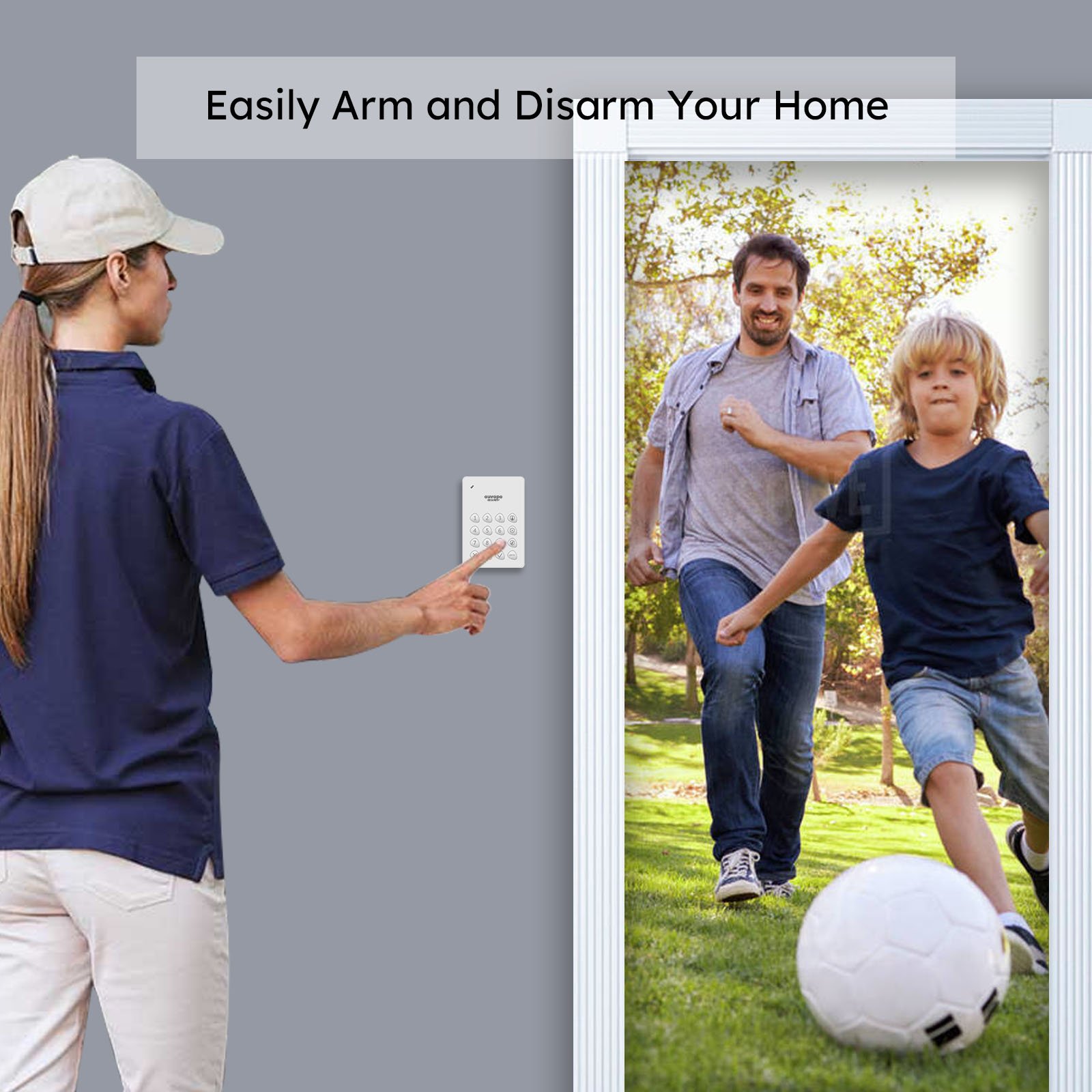 AGSHOME Smart Home Security System Burglar Alarm Siren Wireless DIY Home Security Kit For House Apartment Office Work with Alexa