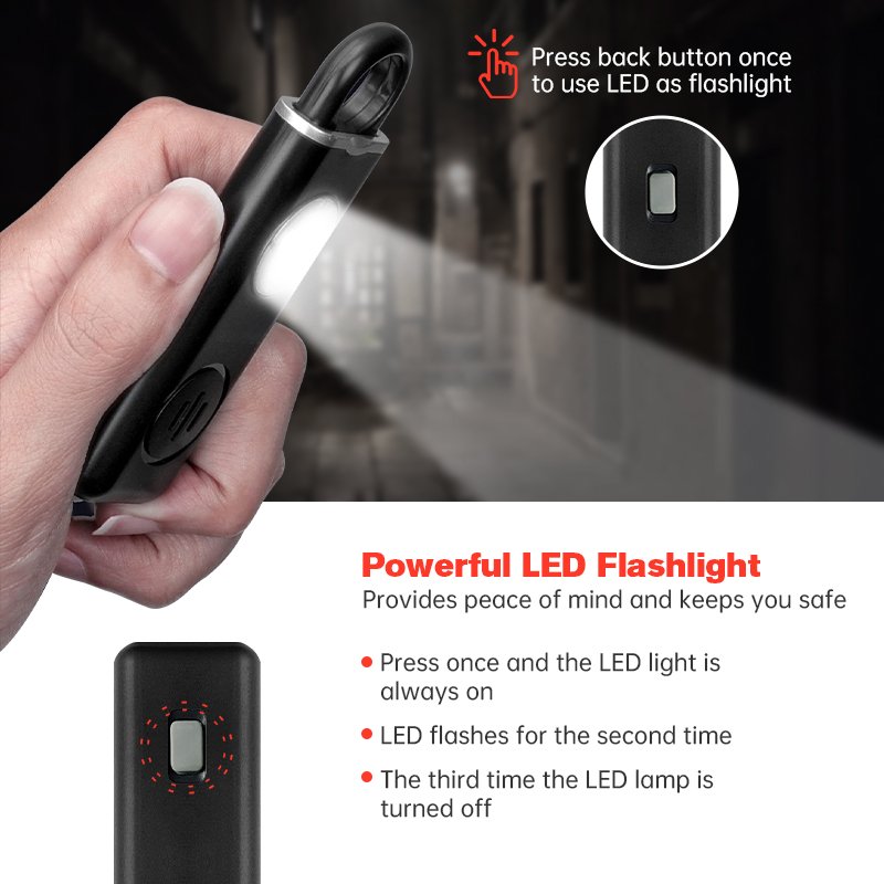 Wholesale Emergency Protection Self Defense Alarm ABS Personal Safety Alarm Wireless SOS Alarm Portable Button With Panic Button
