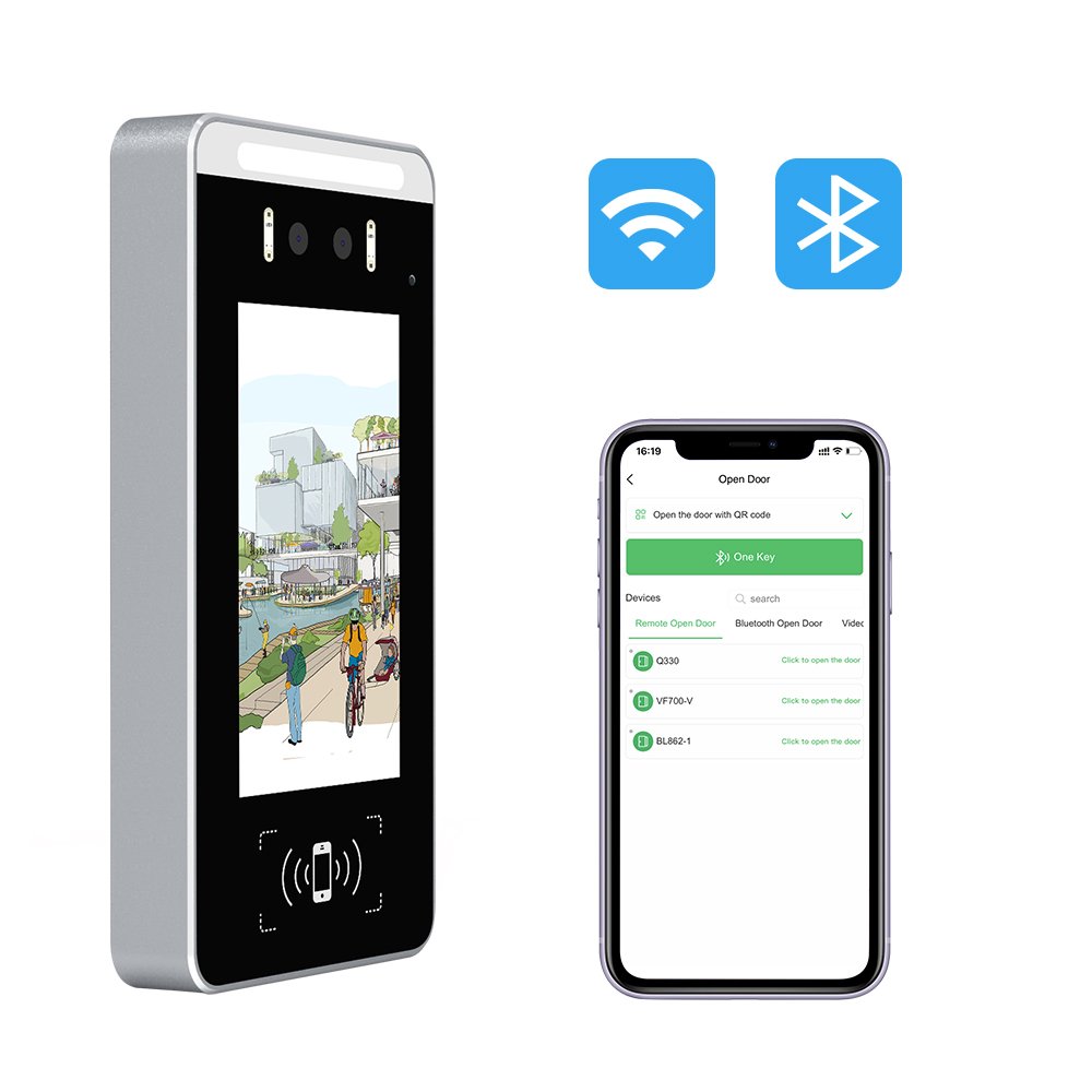 Thinmoo IP56 waterproof face recognition nfc card reader access control system with ready software