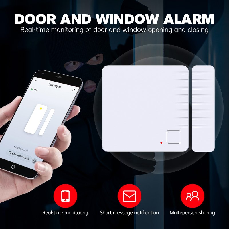 130db Wireless Wifi Door and Window House Smart Home Alarm System for Home Security